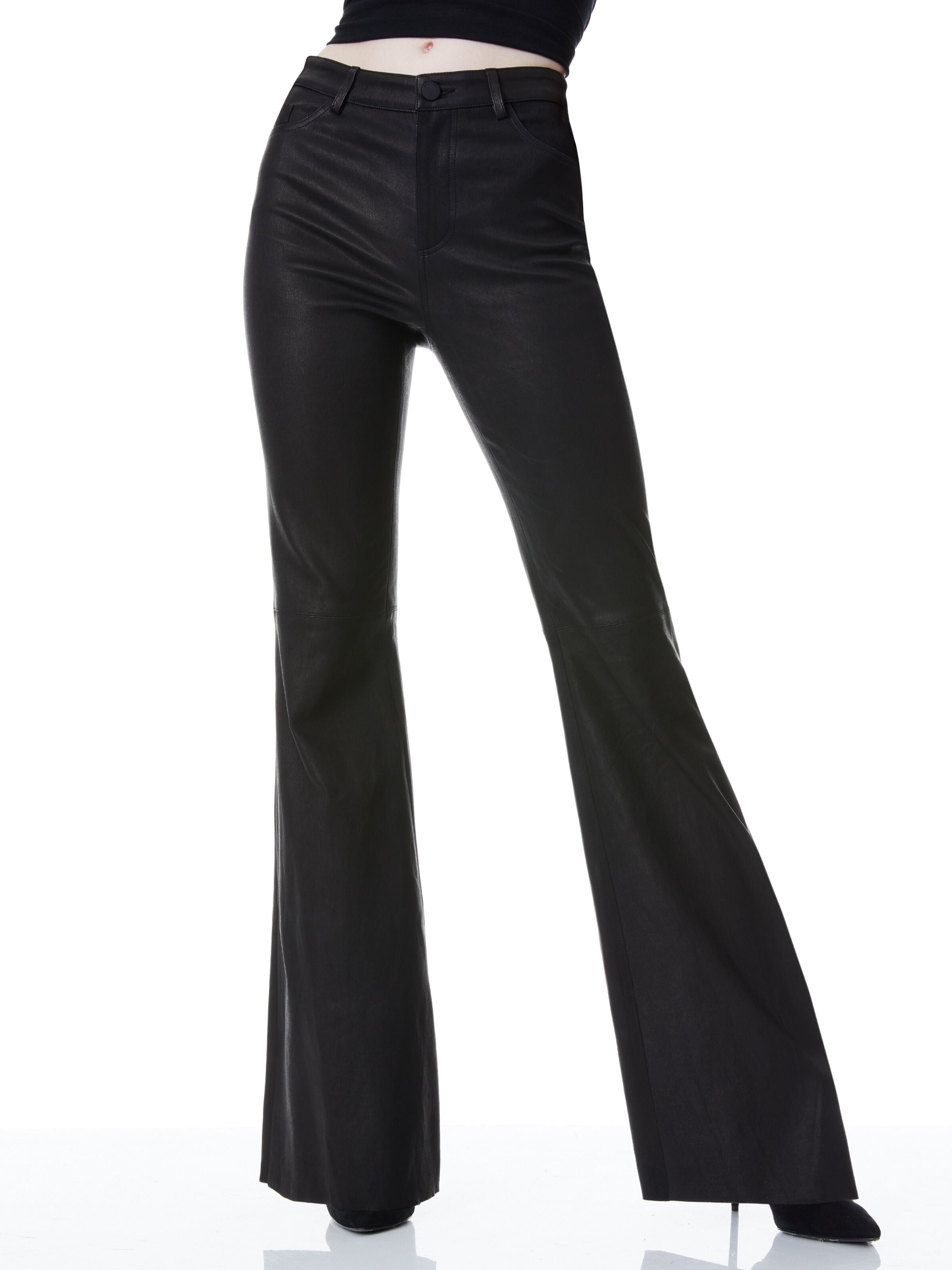 BRENT LEATHER BELL PANT
