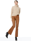 MARSHALL HIGH RISE LEATHER BELL PANT-ALICE + OLIVIA