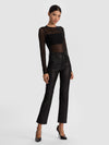 CASEY LEATHER ANKLE PANT-ALICE + OLIVIA
