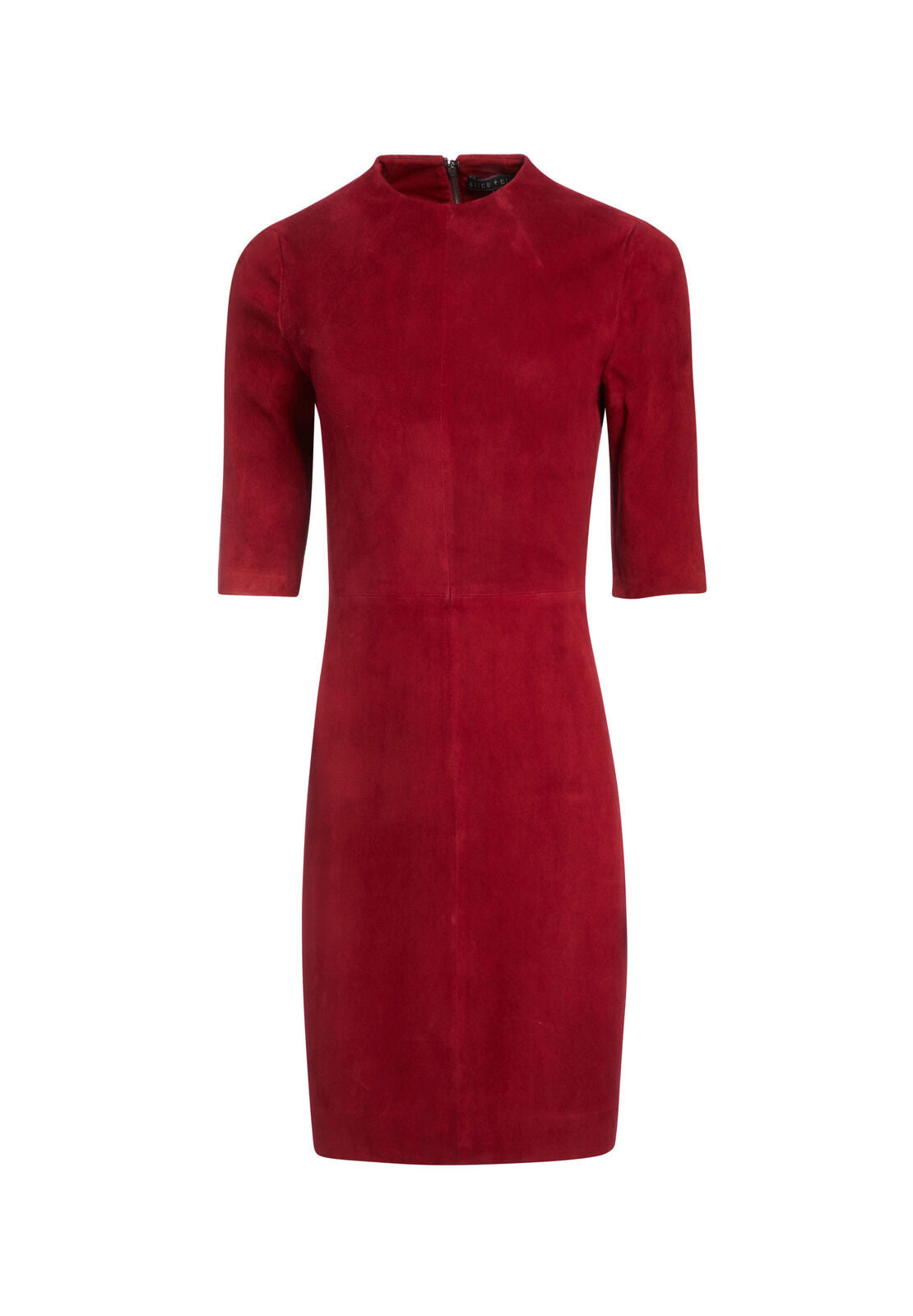 INKA SUEDE MOCK NECK MIDI DRESS-ALICE + OLIVIA