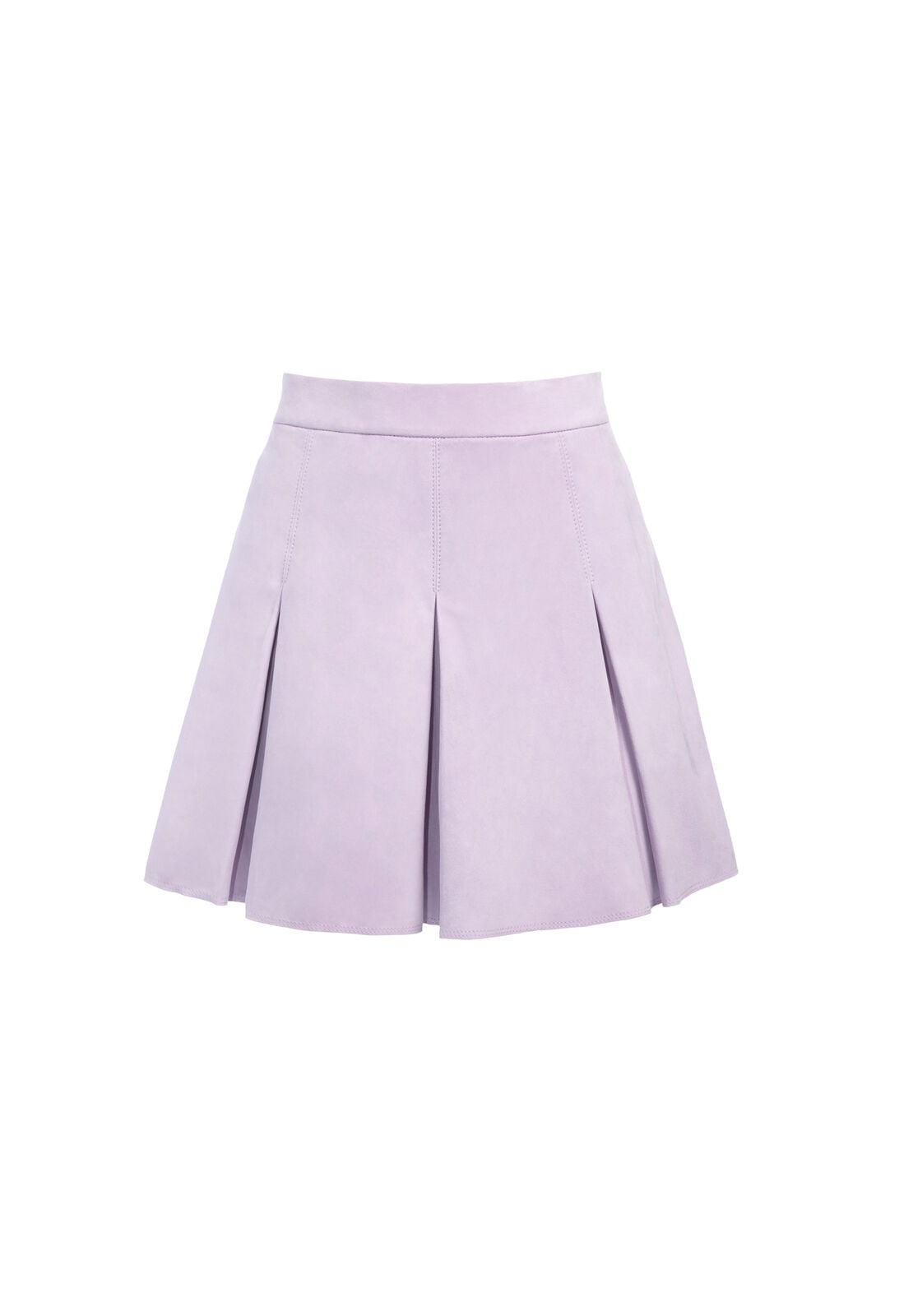 LEE SUEDE BOX PLEAT SKIRT