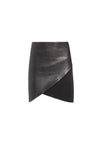 FIDELA HALF LEATHER MINI SKIRT-ALICE + OLIVIA