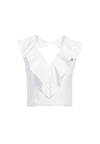 DANNETTE RUFFLED CROP TOP-ALICE + OLIVIA