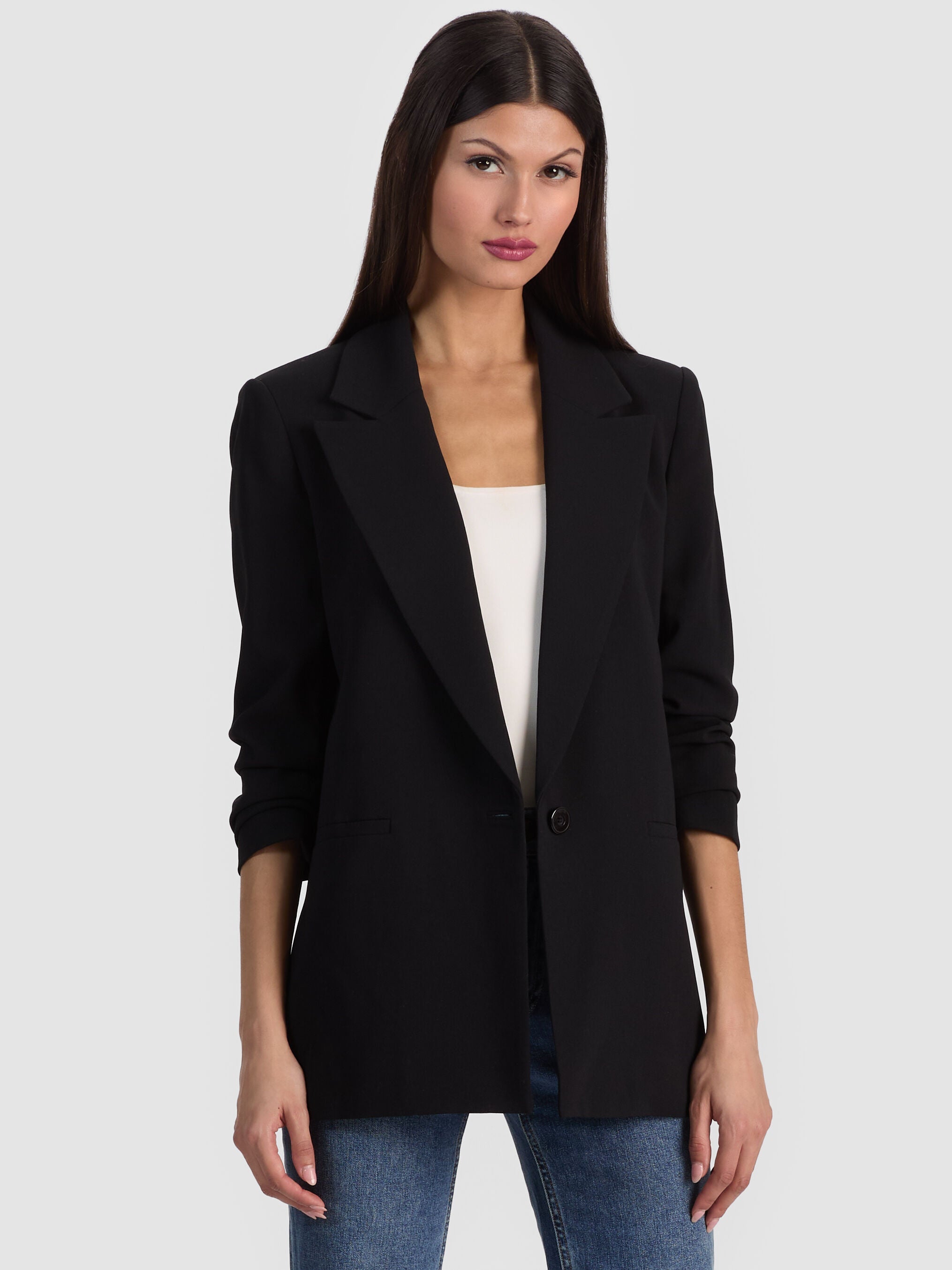 DENNY BOYFRIEND BLAZER-ALICE + OLIVIA