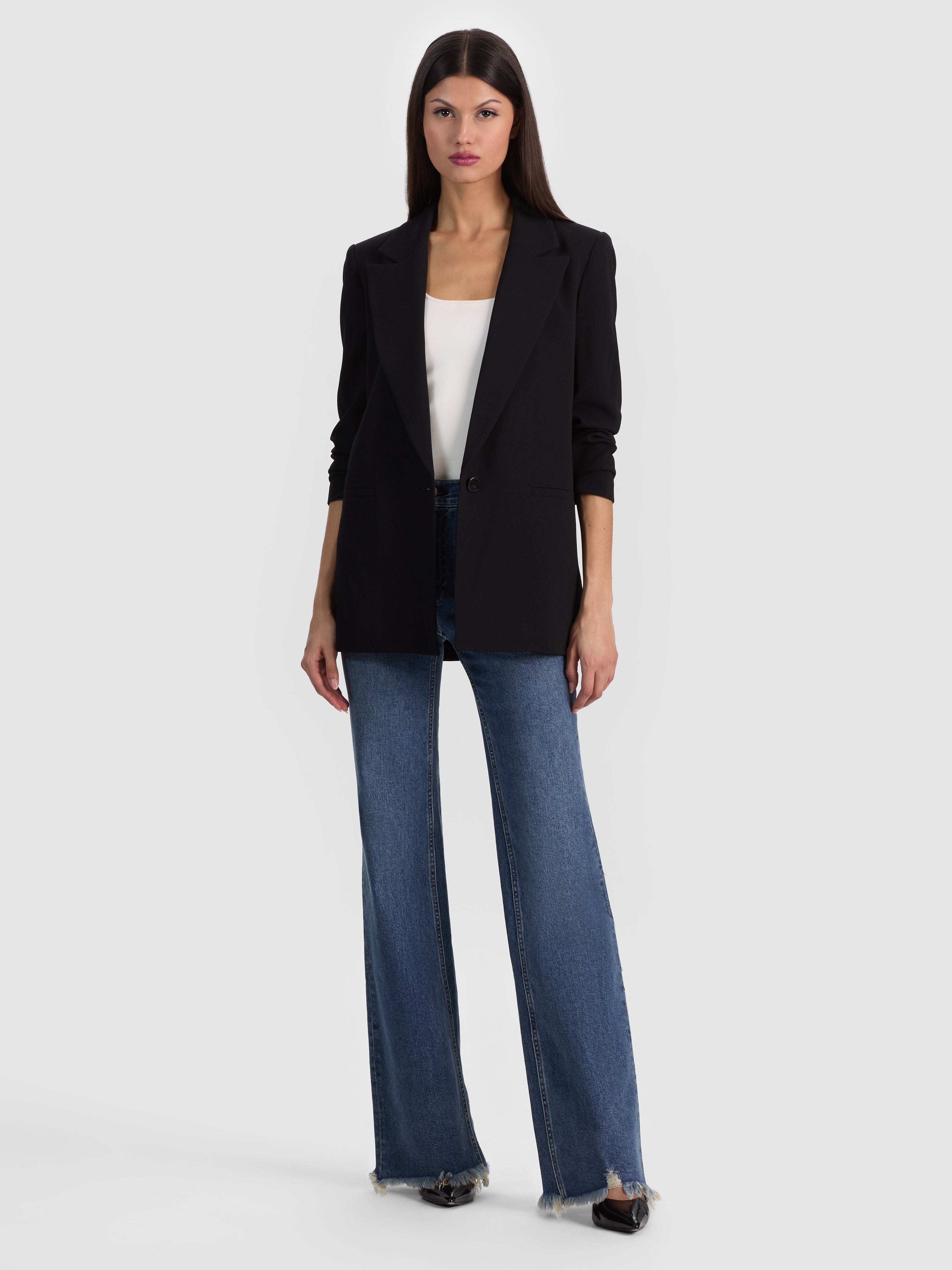 DENNY BOYFRIEND BLAZER-ALICE + OLIVIA