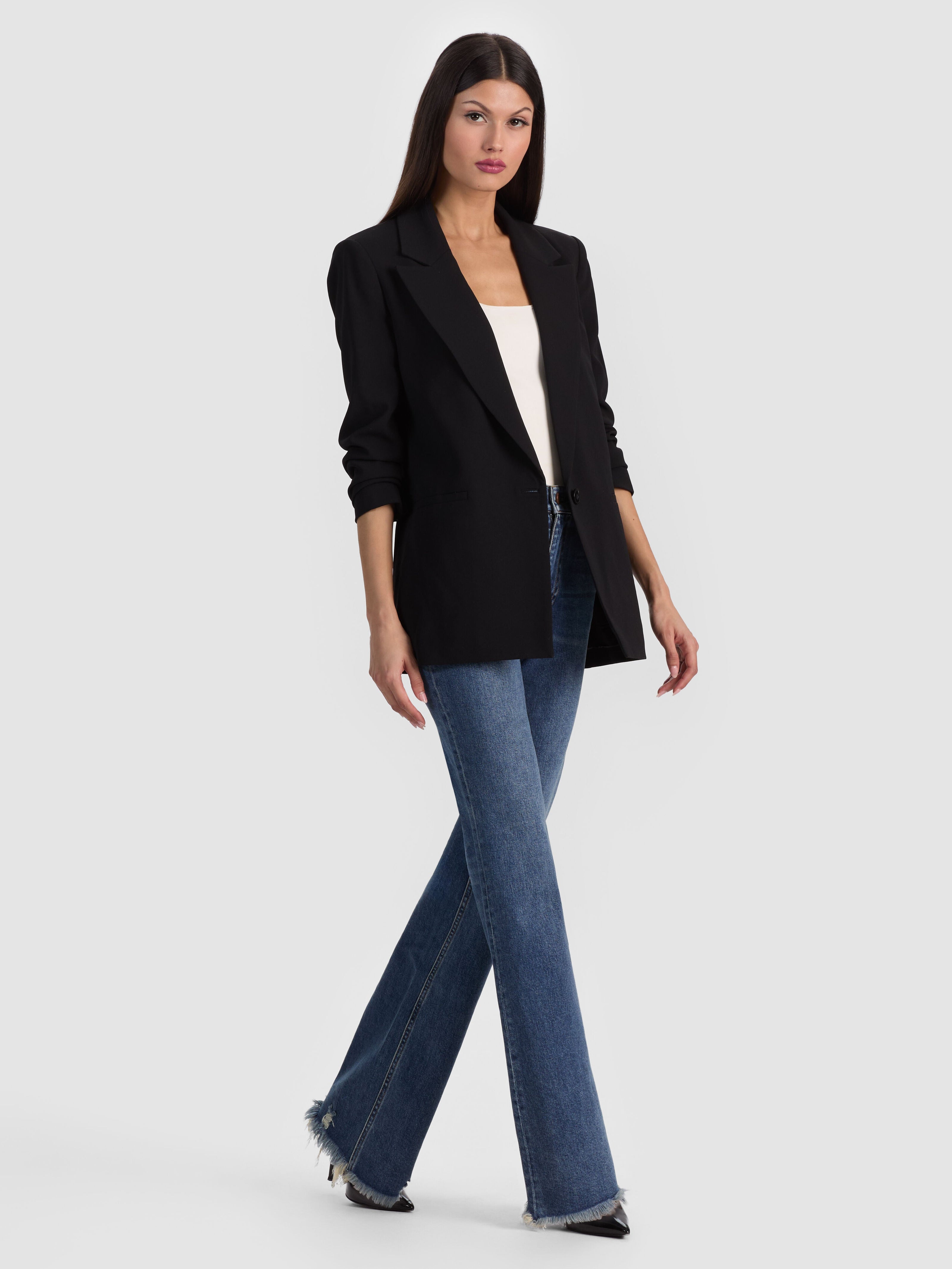DENNY BOYFRIEND BLAZER-ALICE + OLIVIA