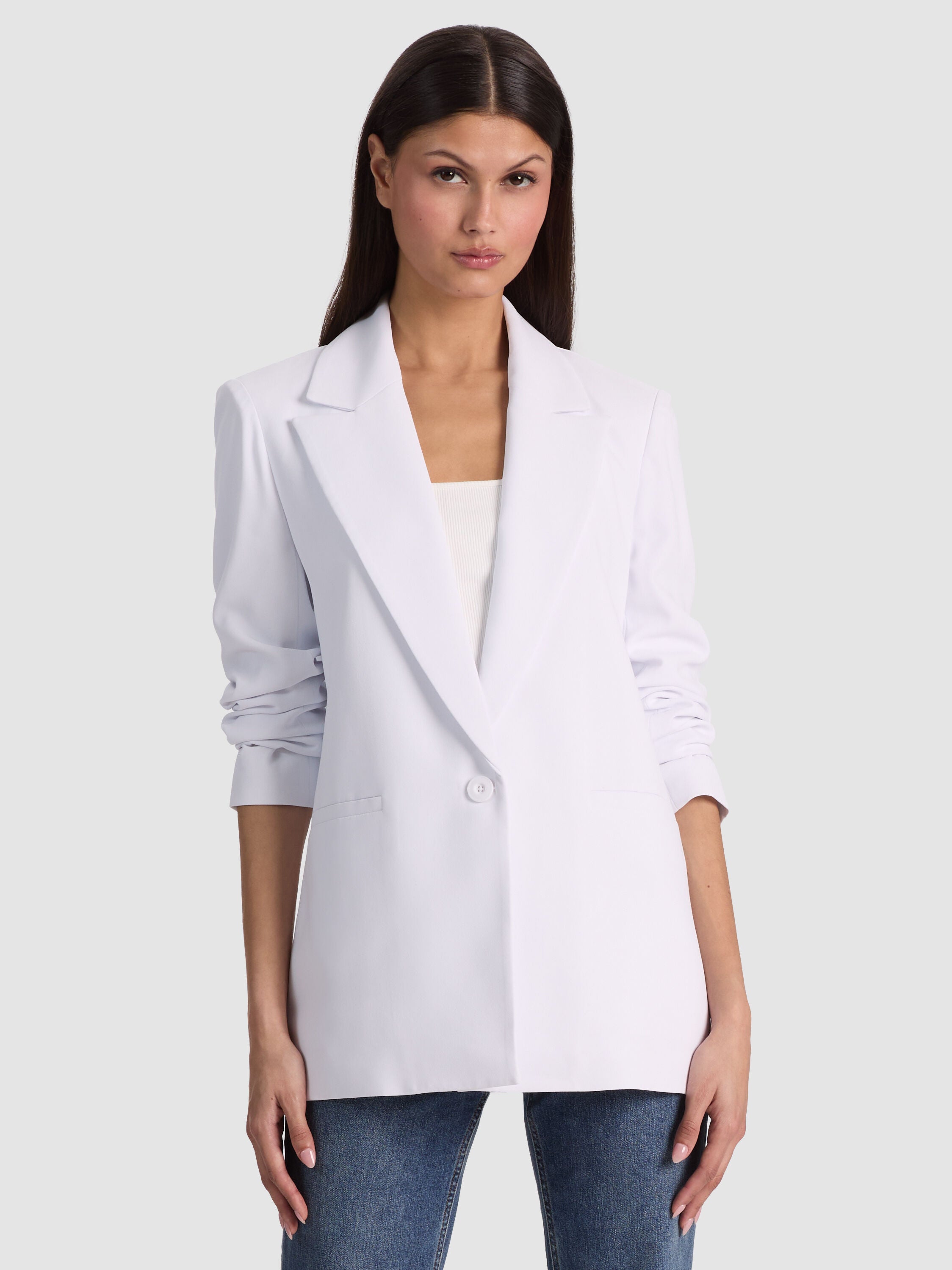 DENNY BOYFRIEND BLAZER-ALICE + OLIVIA