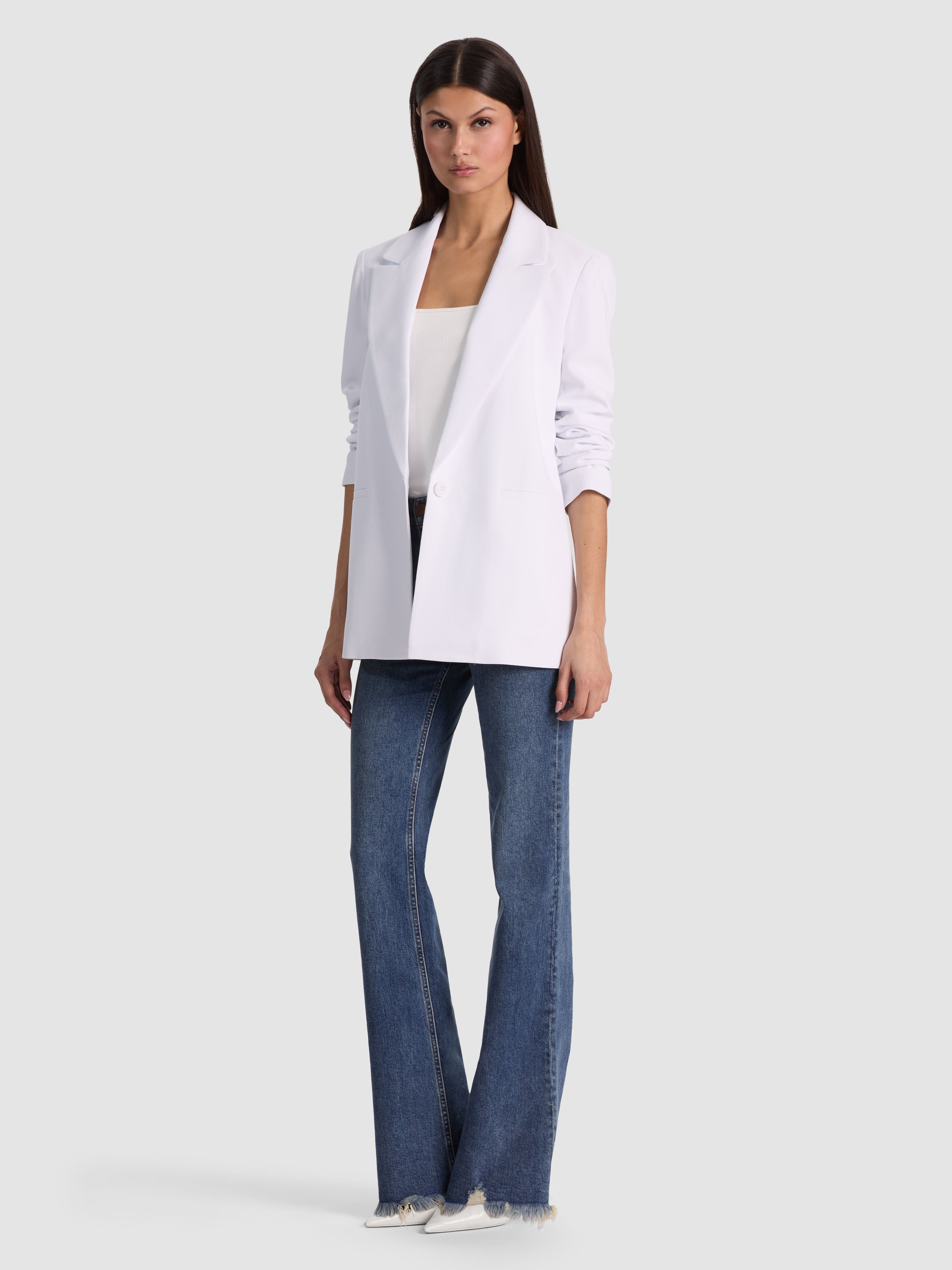 DENNY BOYFRIEND BLAZER-ALICE + OLIVIA