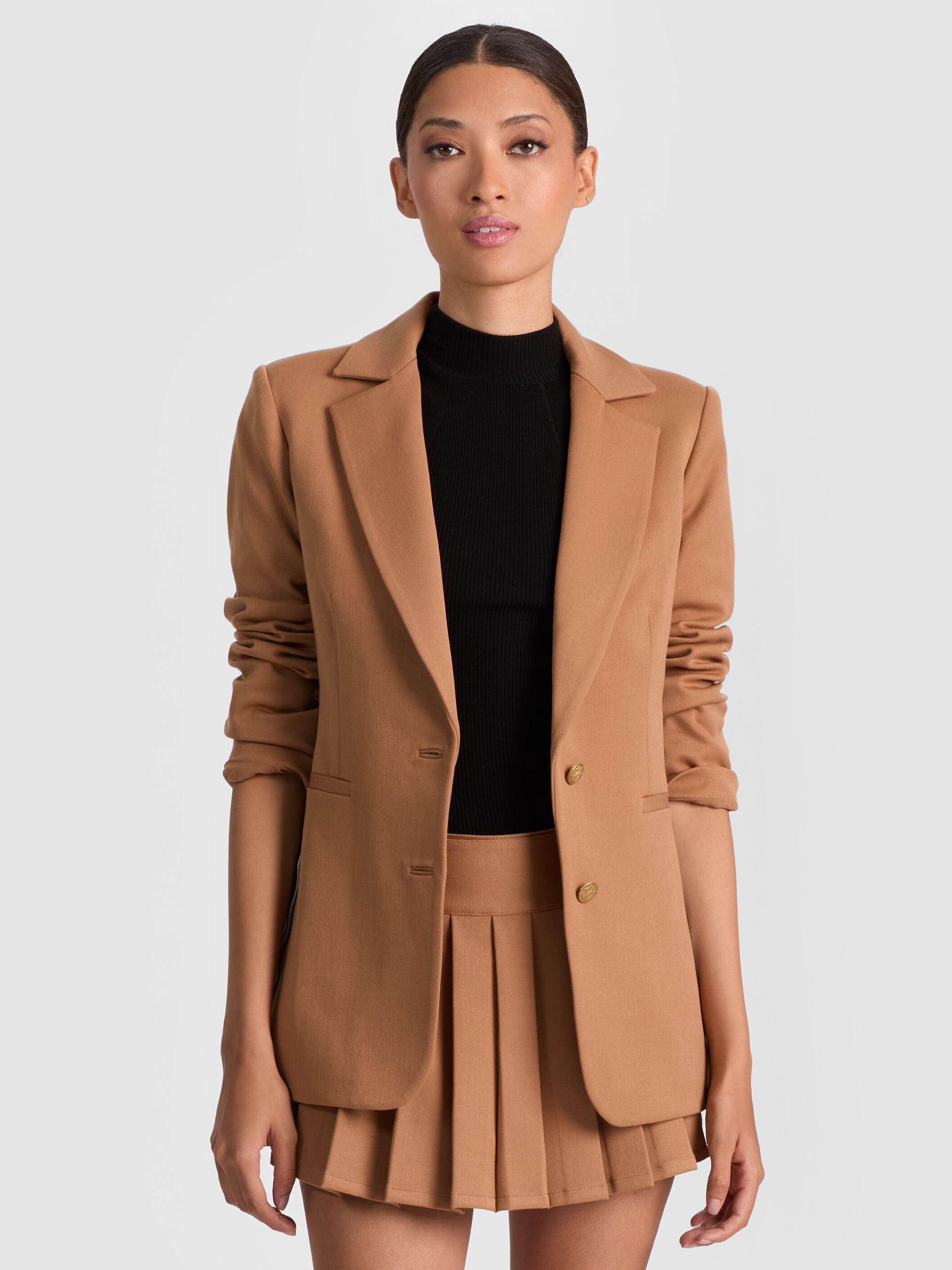 BREANN SIDE STRIPE BLAZER-ALICE + OLIVIA