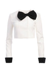 ADDISON CROPPED BOW JACKET-ALICE + OLIVIA