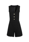 TAMIRA BUTTON FRONT ROMPER-ALICE + OLIVIA