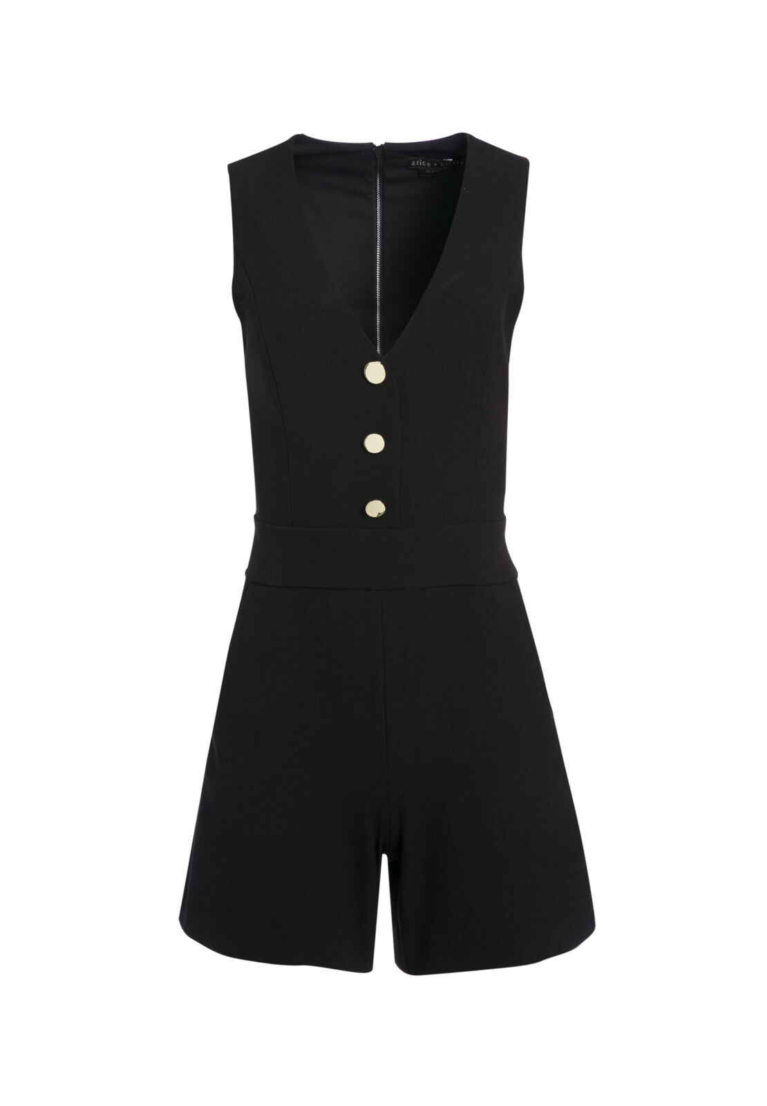 TAMIRA BUTTON FRONT ROMPER-ALICE + OLIVIA
