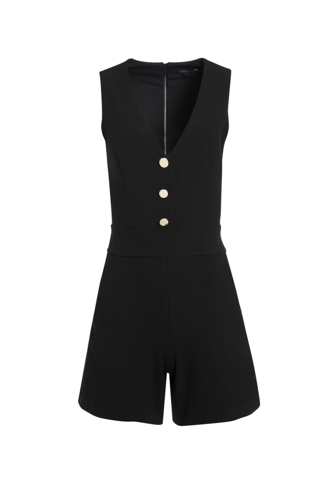 TAMIRA BUTTON FRONT ROMPER-ALICE + OLIVIA