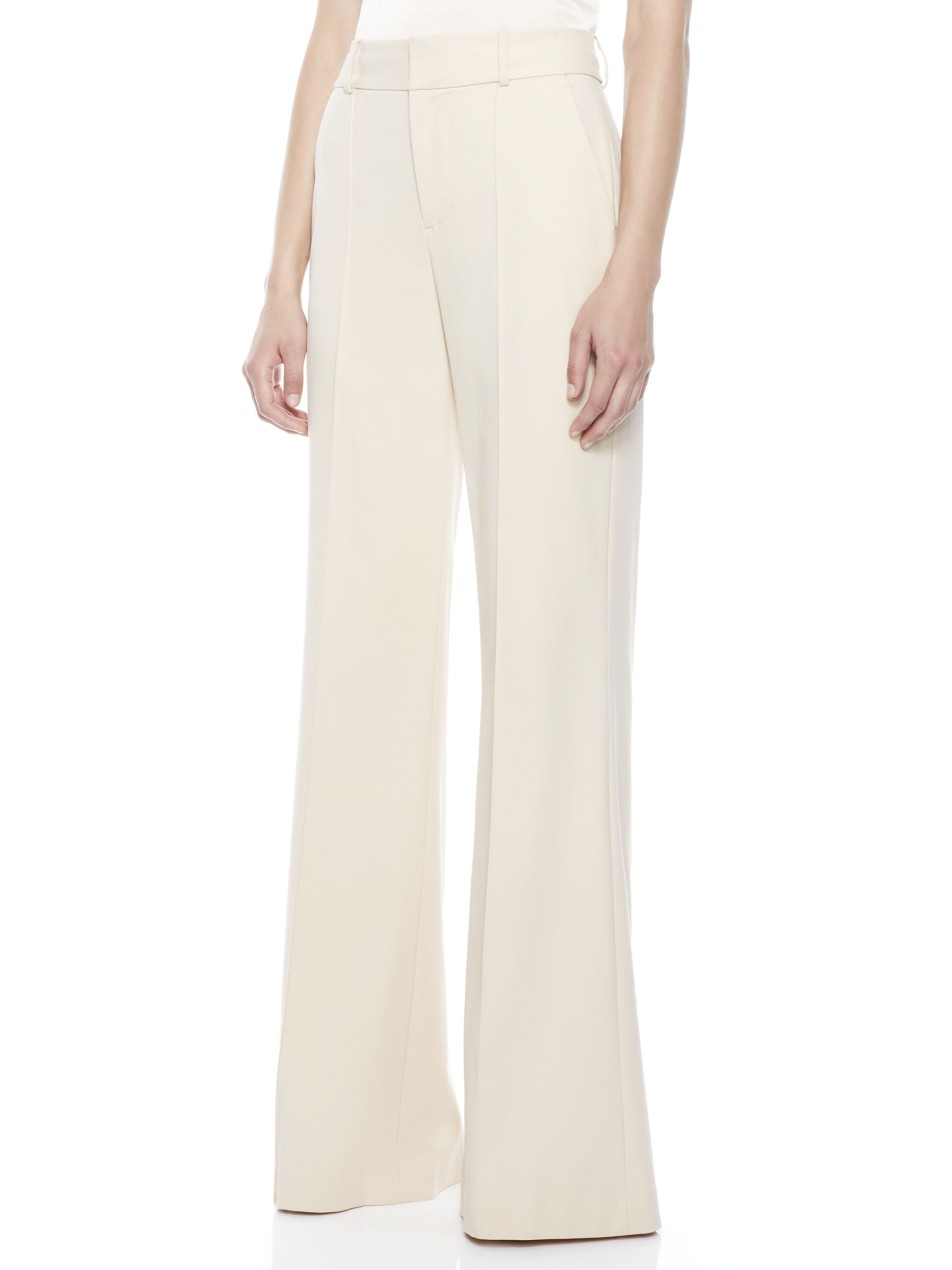 PAULA HIGH WAIST PANT WITH BACK SLIT-ALICE + OLIVIA