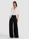 BENSON WOOL PLEATED PANT-Black-ALICE + OLIVIA