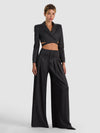 BENSON WOOL PLEATED PANT-ALICE + OLIVIA