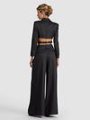 BENSON WOOL PLEATED PANT-CHARCOAL-ALICE + OLIVIA
