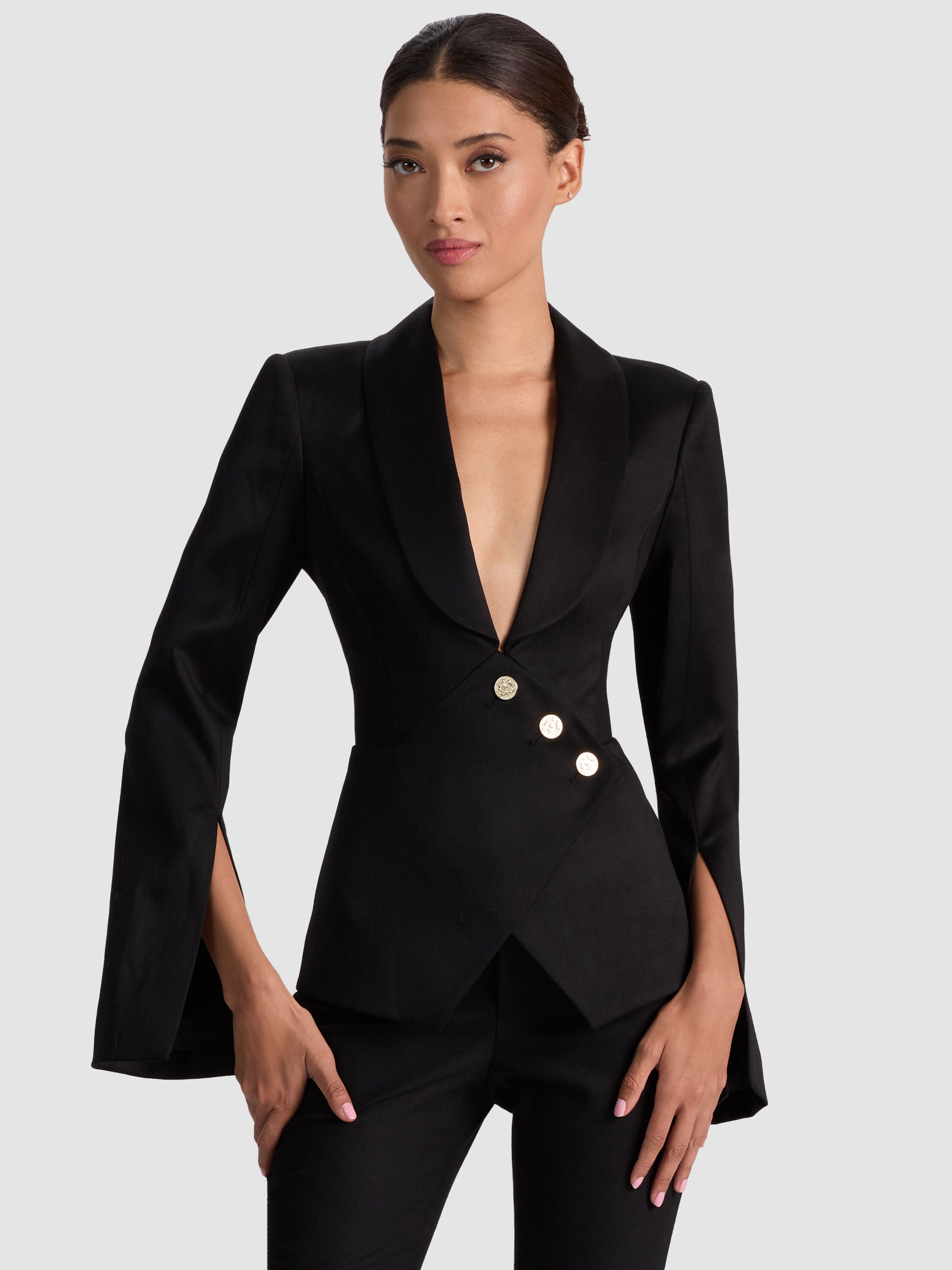 THE SCULPT BLAZER-ALICE + OLIVIA