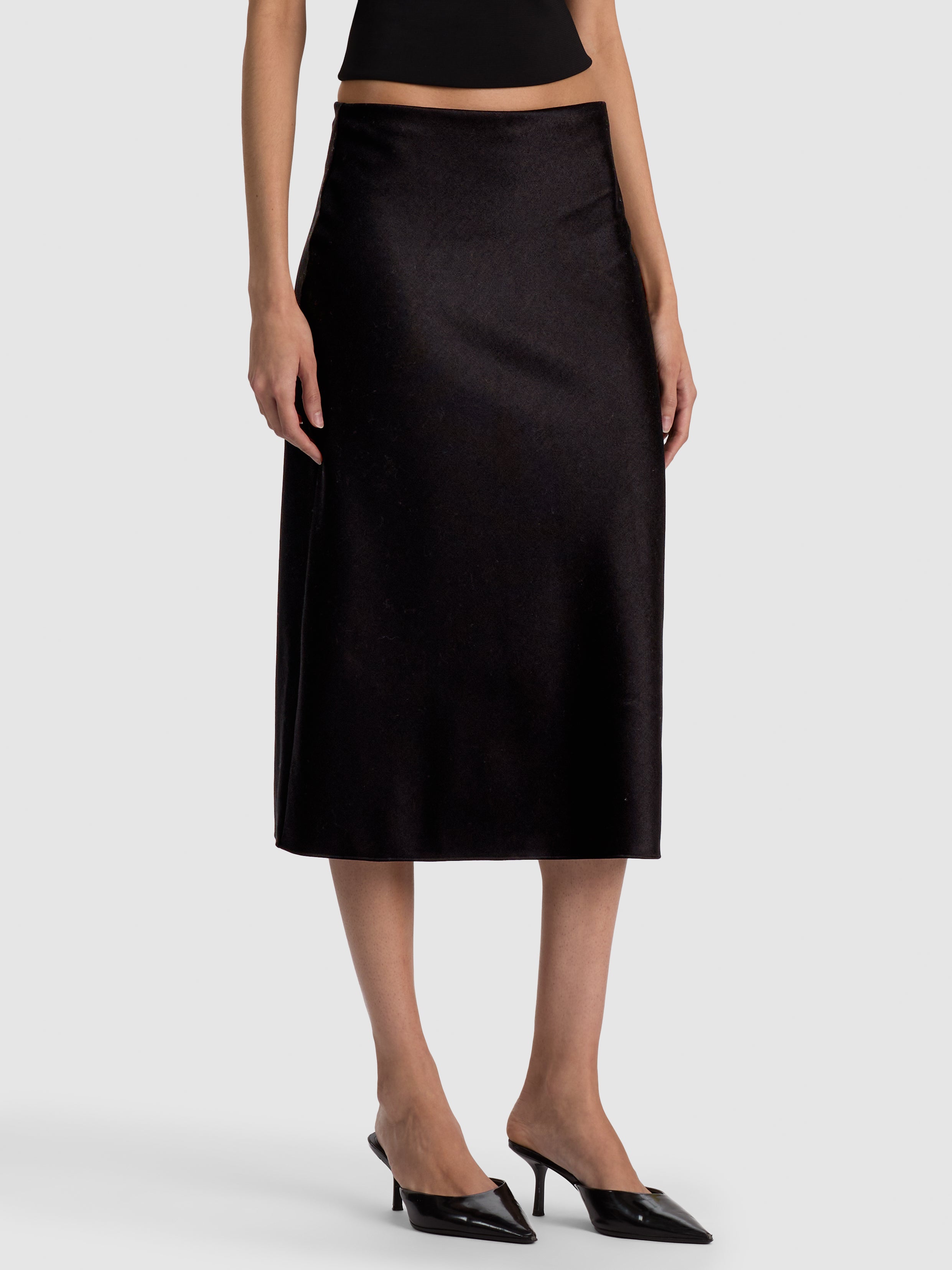 MAEVE WOOL SLIP SKIRT-ALICE + OLIVIA