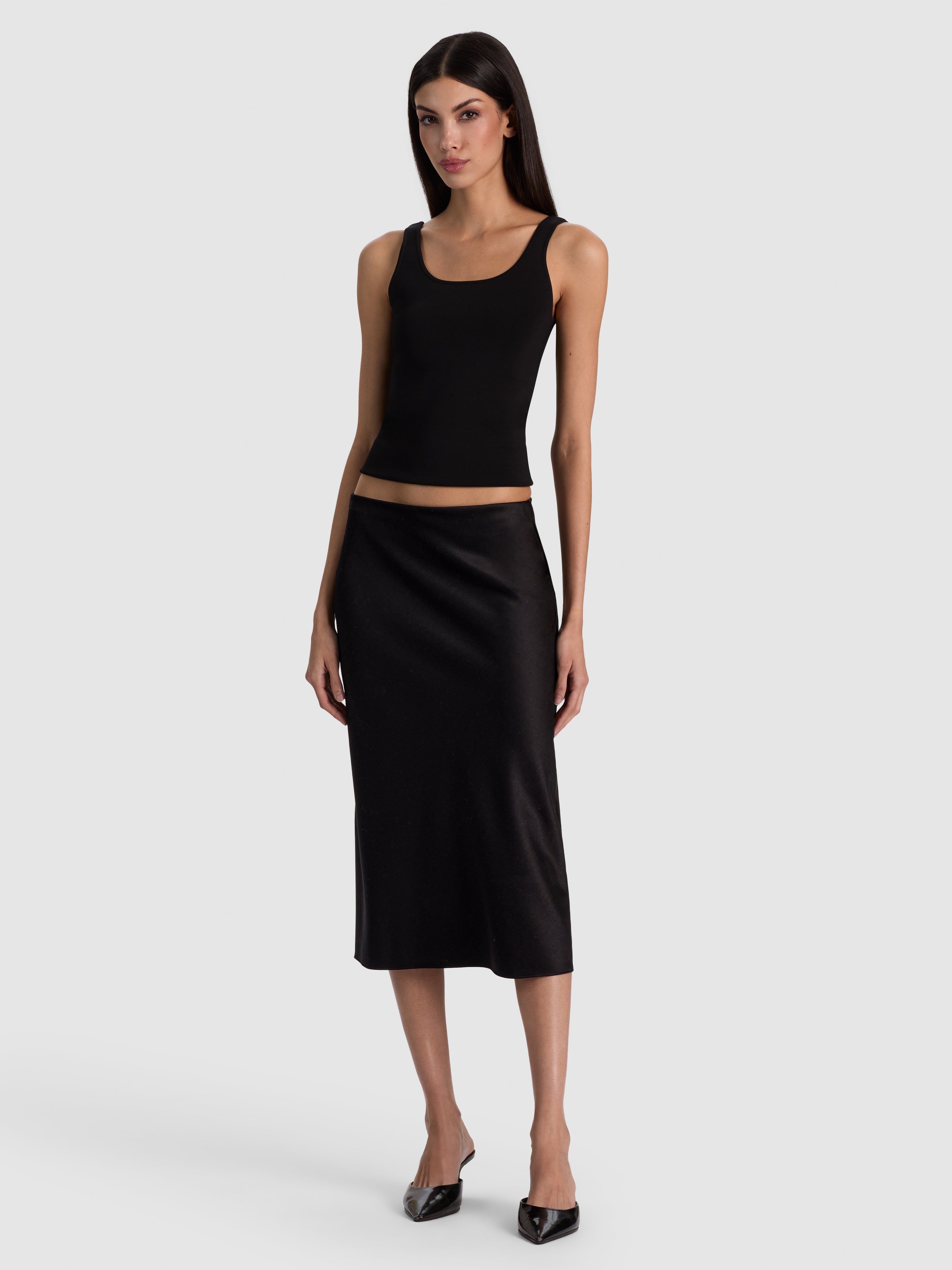MAEVE WOOL SLIP SKIRT-ALICE + OLIVIA