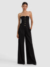 KELCEY STRAPLESS WOOL JUMPSUIT-ALICE + OLIVIA