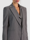 IRVIN SLIM MAXI BLAZER-LIGHT STORM GREY-ALICE + OLIVIA