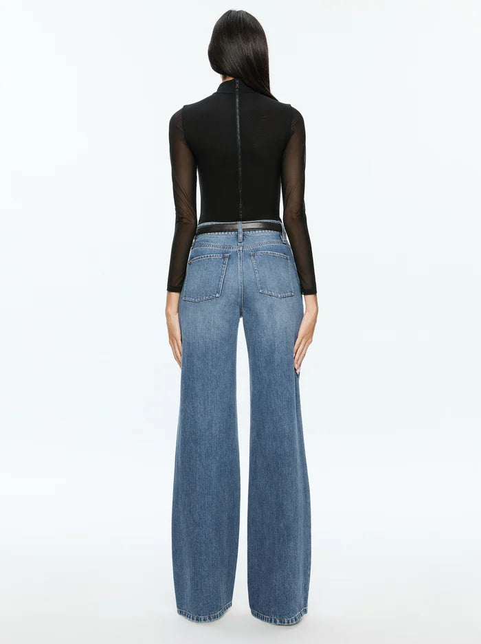 CLARINDA TRTNK LG SLV BODYSUIT-ALICE + OLIVIA