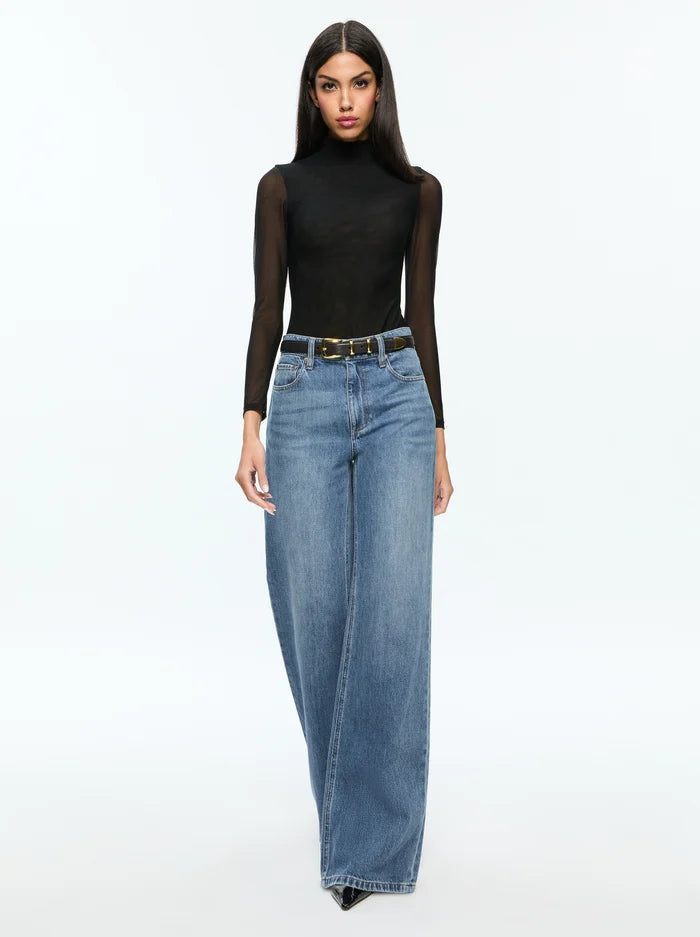 CLARINDA TRTNK LG SLV BODYSUIT-ALICE + OLIVIA
