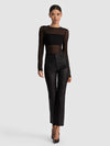 BANDEAU LONG SLEEVE BODYSUIT-ALICE + OLIVIA