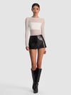 BANDEAU LONG SLEEVE BODYSUIT-OFF WHITE-ALICE + OLIVIA