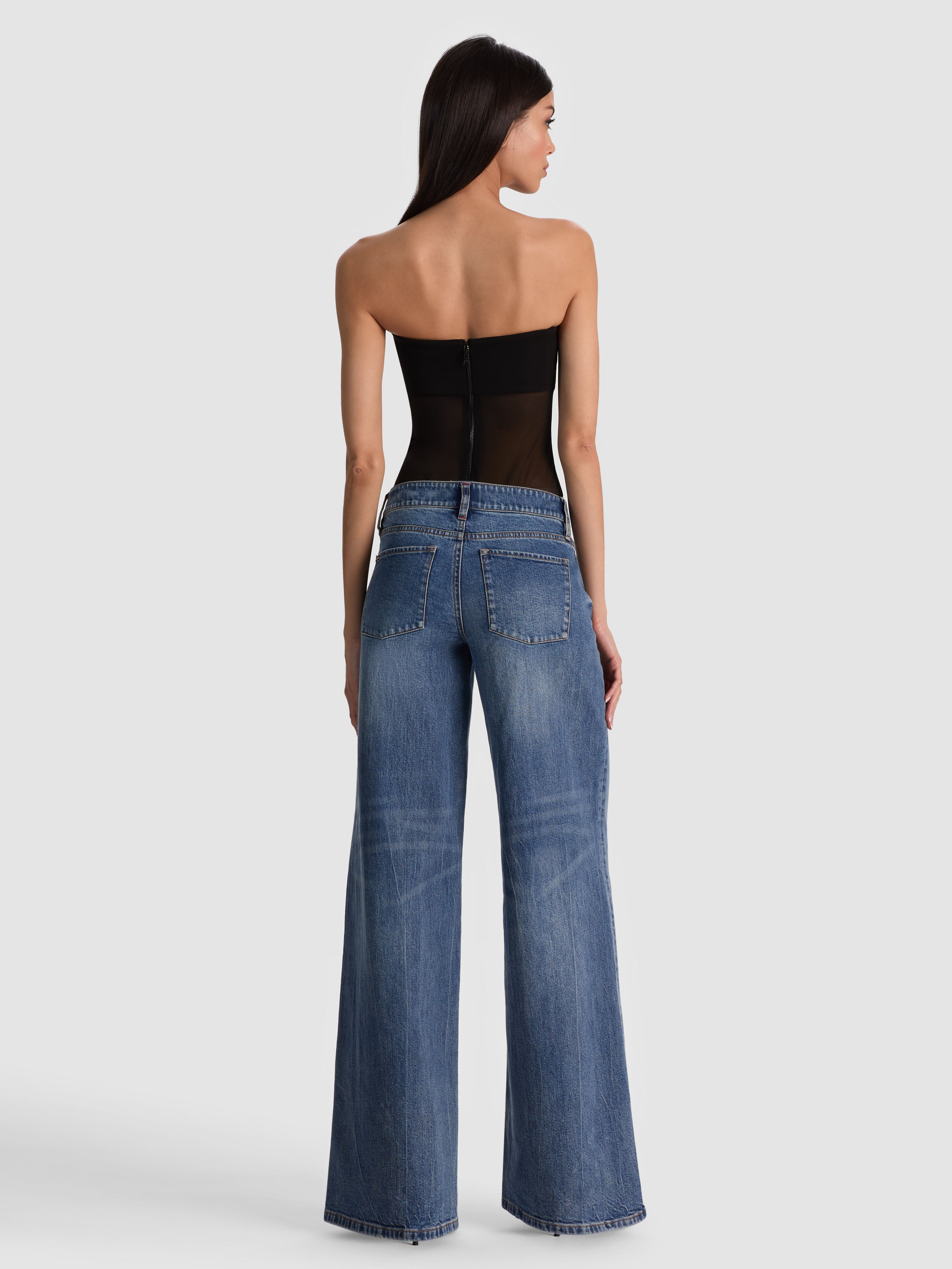 BANDEAU STRAPLESS BODYSUIT-ALICE + OLIVIA
