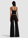 KELCEY BUTTON FRONT TOP-Black-ALICE + OLIVIA