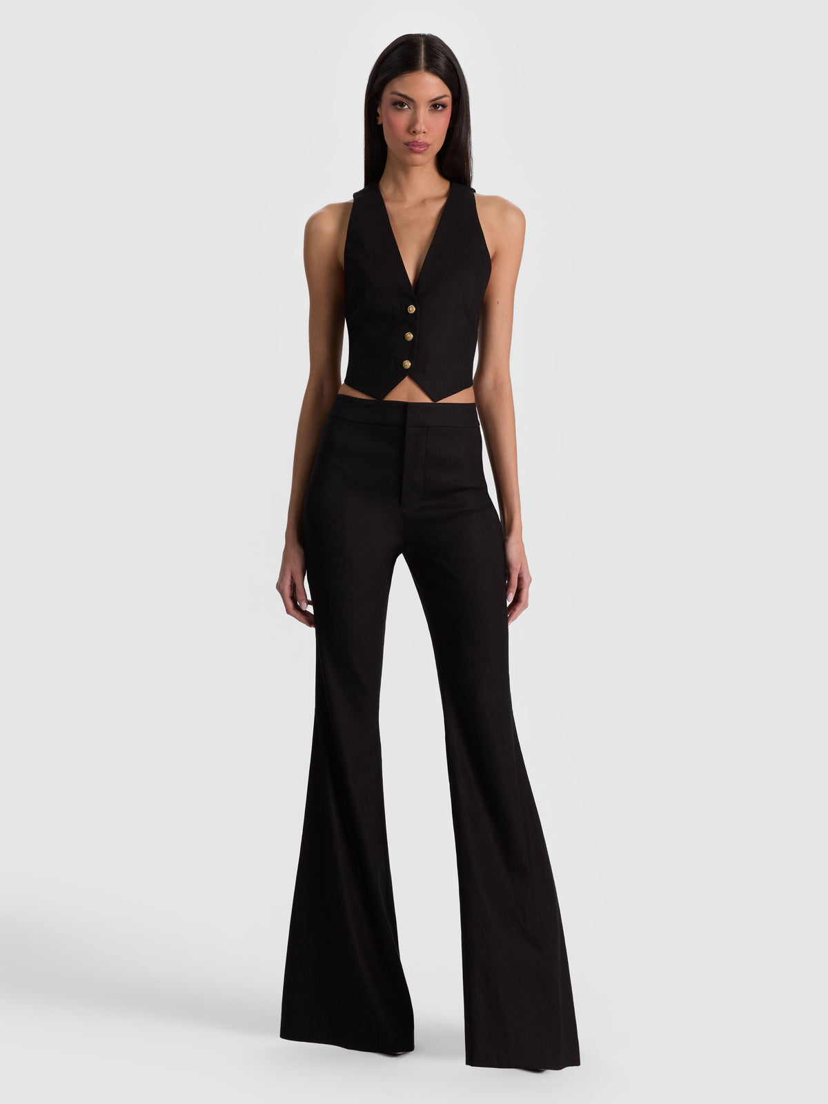 LINDEN BOOTCUT TROUSER - BLACK
