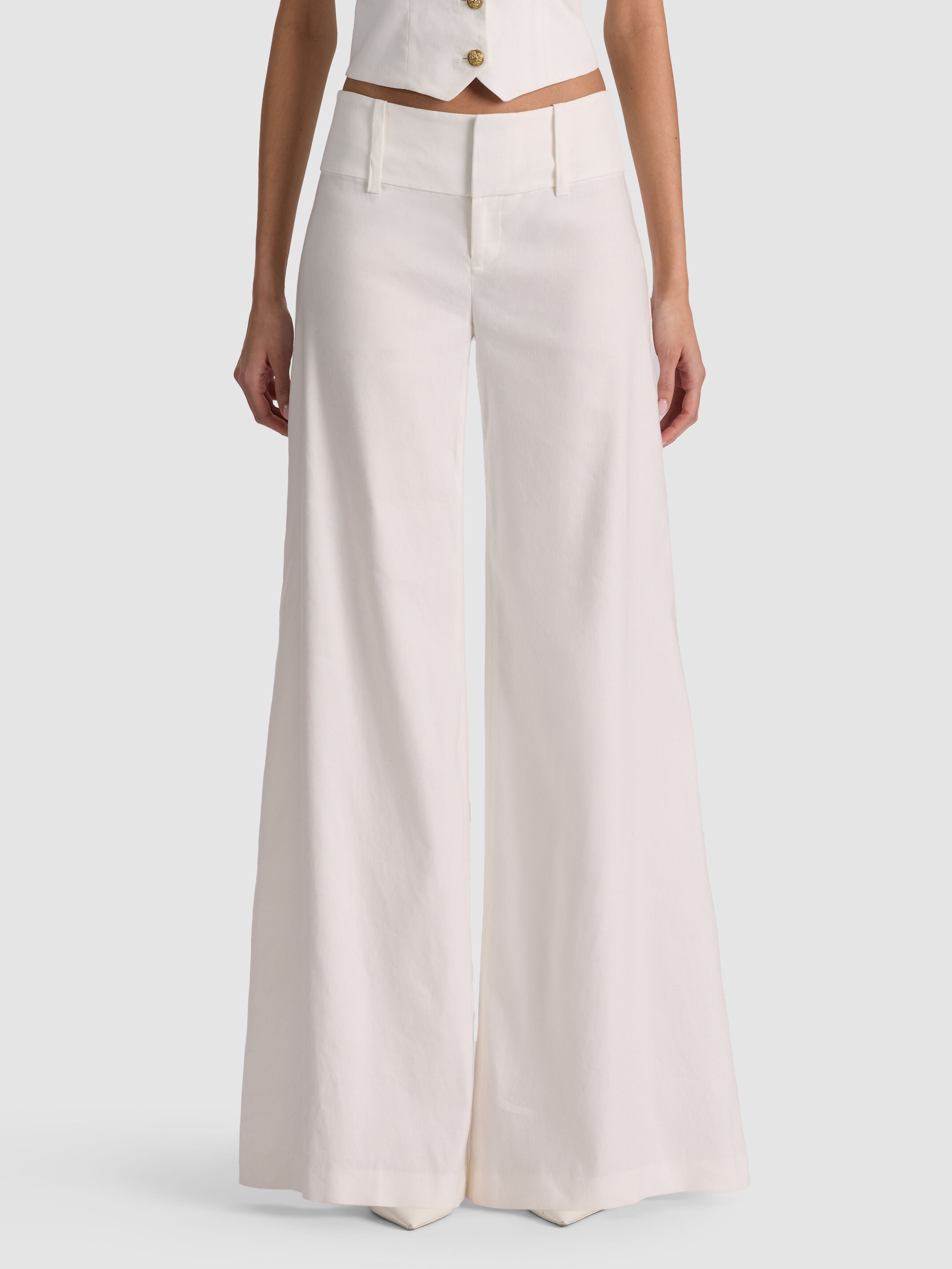 OLIVIA WIDE LEG PANT-ALICE + OLIVIA