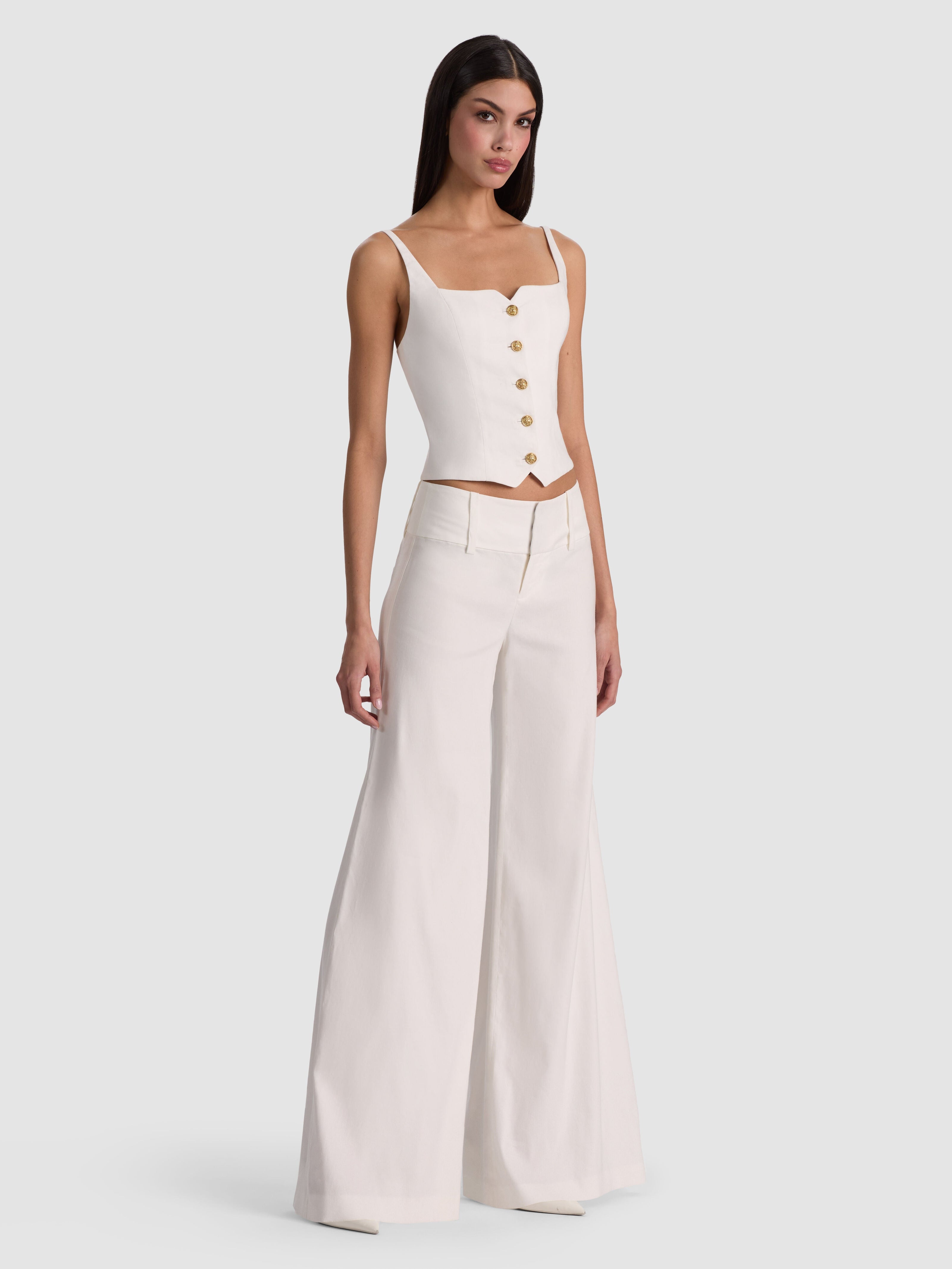 OLIVIA WIDE LEG PANT-ALICE + OLIVIA