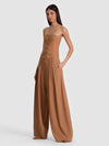 BLAIRE PLEATED PANT-TAN-ALICE + OLIVIA