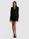 SABLE DOUBLE BREASTED CROPPED BLAZER-ALICE + OLIVIA