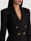 SABLE DOUBLE BREASTED CROPPED BLAZER-ALICE + OLIVIA