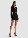 SABLE DOUBLE BREASTED CROPPED BLAZER-ALICE + OLIVIA