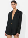 BILLIE BOXY LINEN BLAZER-ALICE + OLIVIA