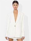BILLIE BOXY LINEN BLAZER-ALICE + OLIVIA