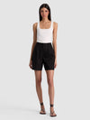 CONRY PLEATED BERMUDA SHORT-Black-ALICE + OLIVIA