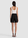 CONRY PLEATED BERMUDA SHORT-Black-ALICE + OLIVIA