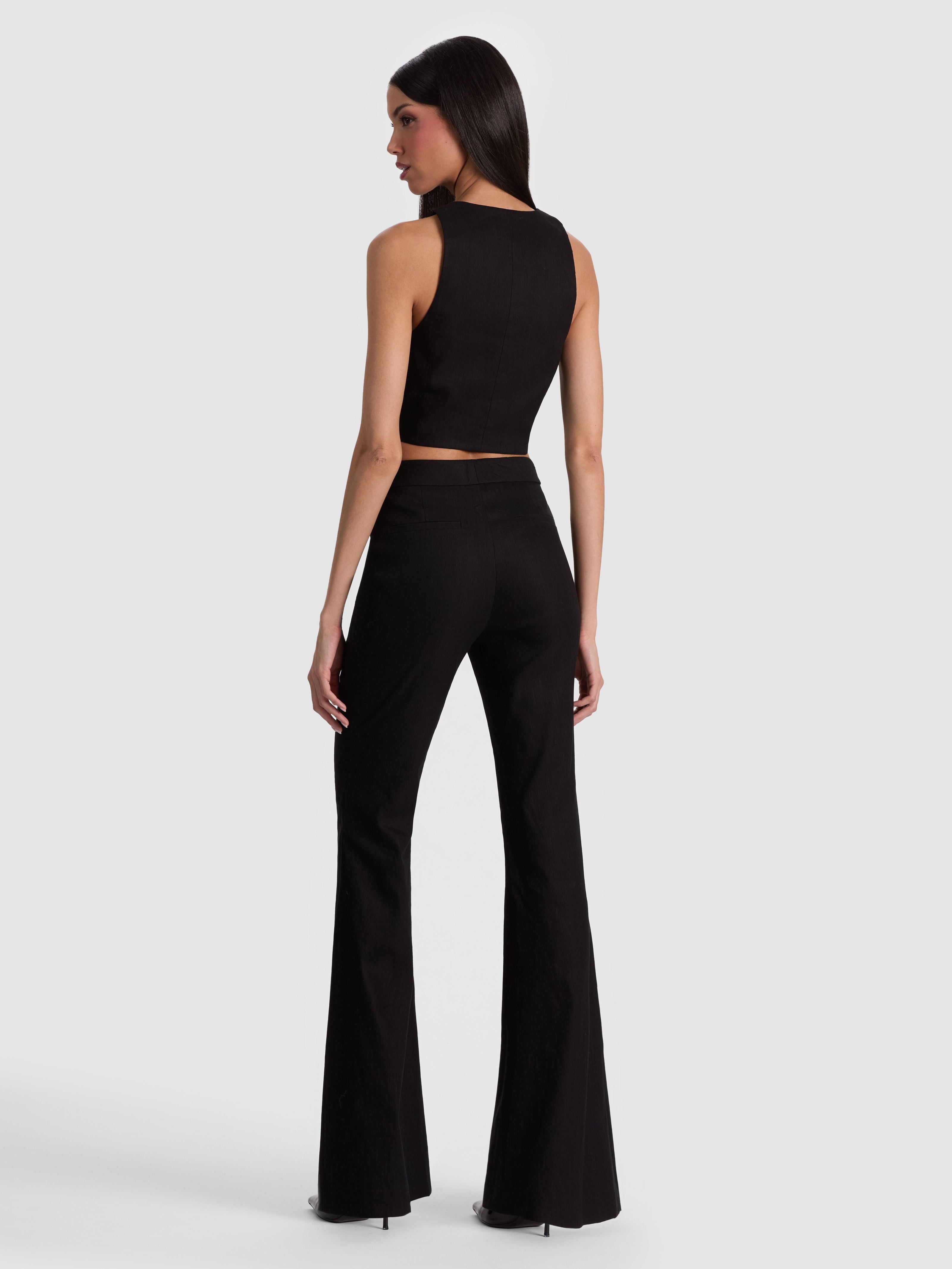 DONNA LINEN VEST-ALICE + OLIVIA