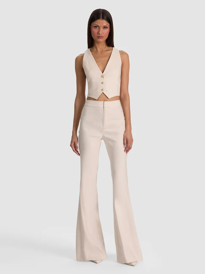 DONNA LINEN VEST-ALICE + OLIVIA