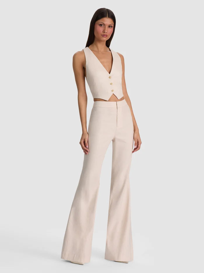 DONNA LINEN VEST-ALICE + OLIVIA