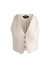 DONNA LINEN VEST-ALICE + OLIVIA