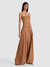 KELCEY STRAPLESS VEST-TAN-ALICE + OLIVIA