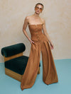 KELCEY STRAPLESS VEST-TAN-ALICE + OLIVIA