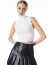 DARINA MOCK NECK FITTED CROPPED TANK-ALICE + OLIVIA